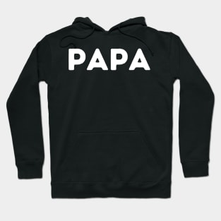 Papa Shirt White Letters Hoodie